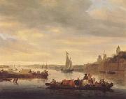 RUYSDAEL, Salomon van The Crossing at Nimwegen (mk080 oil